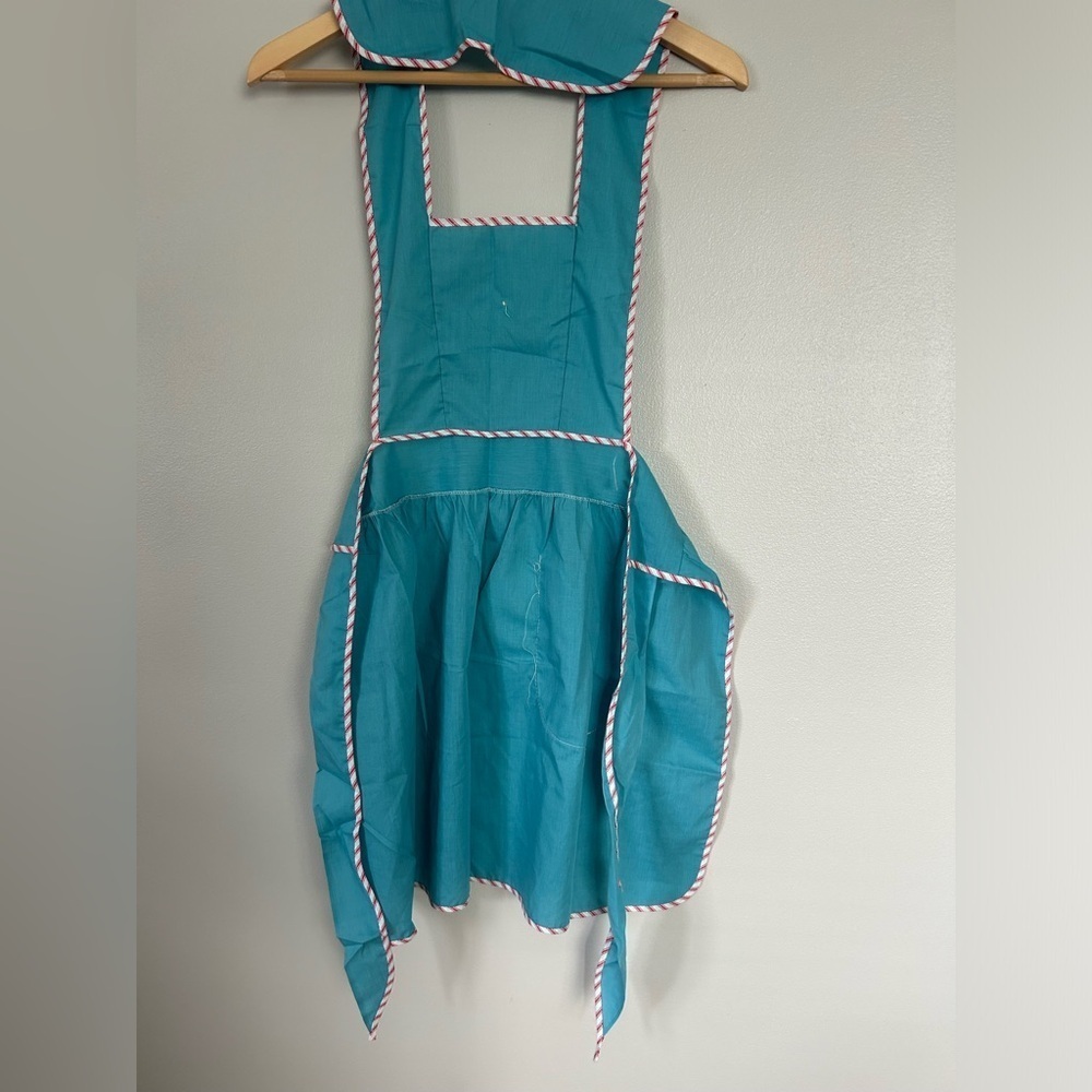 Vintage Fruit of the Loom Blue  Apron. NEW with original vintage tag - Picture 2 of 6